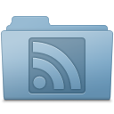 RSS Folder Blue Icon 128x128 png
